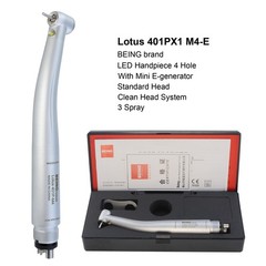 COXO Dental LED High Speed Handpiece 4 Holes E Generator Self Power Air Turbine