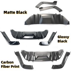 Rear Bumper Diffuser for Mustang 2015-2017 Spoiler Splitter Carbon Fiber