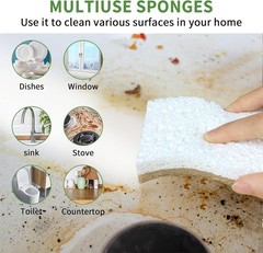 Compostable Eco Friendly Natural Sponges for Household Dishwashing Cleaning