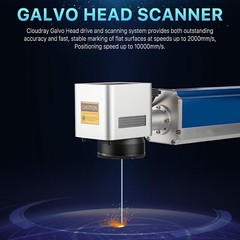 VEVOR 50W Portable Fiber Laser Marking Machine Metal Marker Engraving 7.9×7.9 in