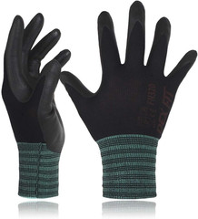 Nylon Work Gloves FN320, 3D Comfort Fit, Power Grip, Lightweight & Breathable, T