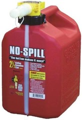 NEW NO SPILL 1405 RED 2.5 GALLON PLASTIC PUSH BUTTON CONTROL GAS CAN JUG 5249537