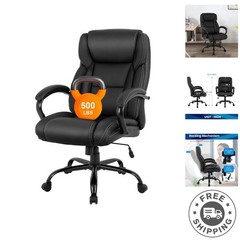 Big & Tall Executive Office Chair – 500lbs Capacity Ergonomic Comfort