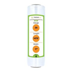 4 Rolls Hand Stretch Plastic Film Shrink Pallet Wrap 17″ X 1476 FT