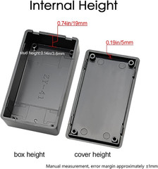 Project Box, 5 Pieces ABS Electrical Box Small Junction Box for Electronics PCB