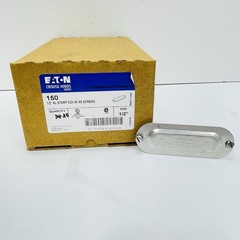 Qty 30 Eaton Crouse-Honda 150 1/2” AL Stamp Conduit Body Covers Series-5 ~NEW~