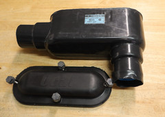 NEW OCAL THOMAS BETTS LB68-4X-G 2″CONDUIT BODY PVC COATED