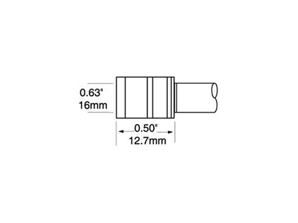 Metcal PTTC-605 Tweezer Cartridge, Blade, 15.75mm (0.62In)