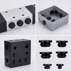 40Pcs Rubber Plugs for Holes Assorted Sizes, Black Rubber Stoppers Grommets B…