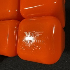 Vintage HOF Hong Kong Orange Plastic Desk Organizer 4 Drawers 2 Cups No 7412
