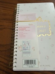 LoveShackFancy x Target Weekly Monthly Student School Planner Floral Ditsy Pink