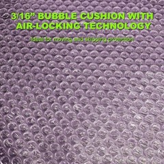 Nylon Bubble Cushioning Wrap Roll, 3/16” Air Bubble, 12 Inch x 36 Feet, Perfo…