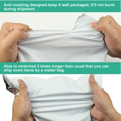 1000 Poly 6×9 White Poly Mailers Shipping Envelopes Mailing Bags 2.5 Mil