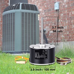 VEVOR Condenser Fan Motor 1/6HP 1075RPM 1.0A 208-230V OGD1016