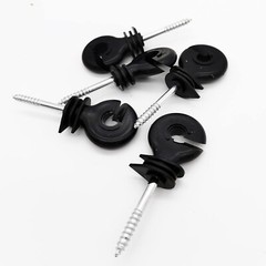 120 Pcs Electric Fence Insulator Screw-In Insulator Fence Ring Post Wood Post