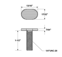 T Slot Bolts 1/4”-20 Thread Size Tee Bolt 1.5″ Inch Long – 20 Pack, made in USA