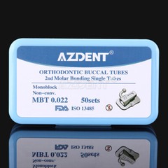 50Sets Dental Orthodontic Buccal Tube 1st 2nd Molar Tube Roth MBT 022/018 AZDENT