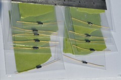 Eleven (11) Vintage CCZL Diodes W/Gold Plated Axial Leads-Various Values/Ratings