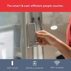 Pearl People Counter: Fully Wireless 2.4ghz Wi-Fi Visitor Counter/Patron Counter