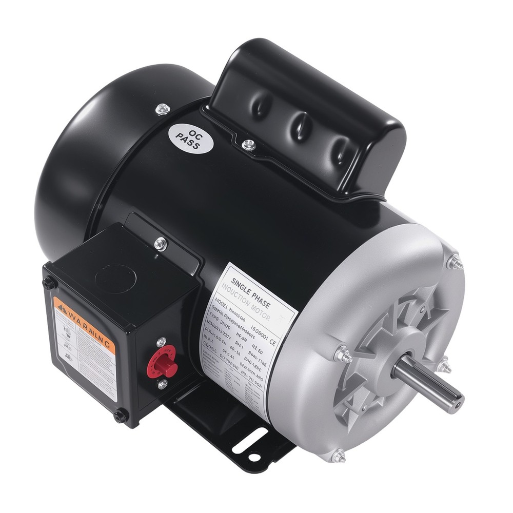 3/4 HP Electric Motor 1725RPM 56 Frame 1-Phase 5/8″ Keyed Shaft 115/230V