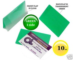 500/pack 10 Mil Green 1 side Business Card Hot Laminating Pouches 2-1/4 x 3-3/4