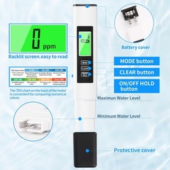 New 4 in 1 TDS Meter, Meter Digital Water Tester, Accurate and Reliable,…