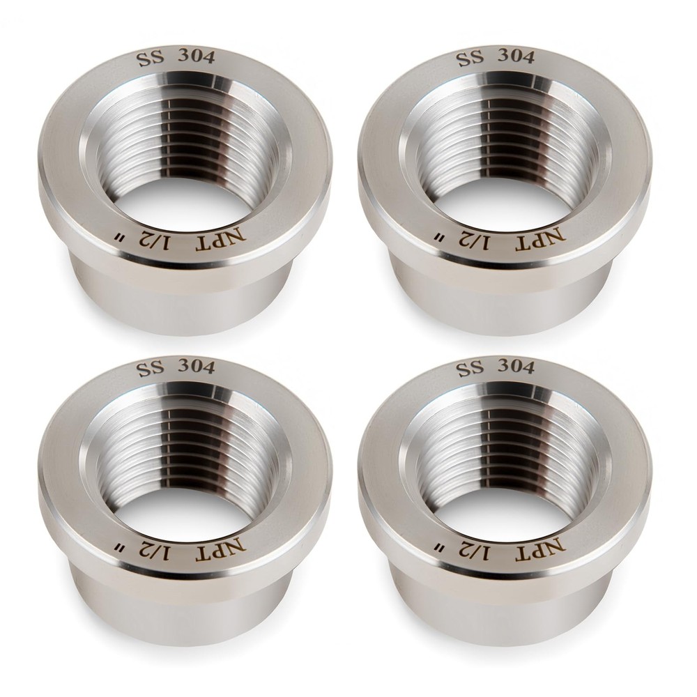 1/2″ NPT Female Weld on Bung Weldable Fitting OD 0.95″ with Top Head Flange O…