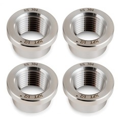 1/2″ NPT Female Weld on Bung Weldable Fitting OD 0.95″ with Top Head Flange O…