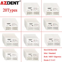10X AZDENT Dental Orthodontic Brackets Braces Mini /Standard Roth /MBT.022 /018