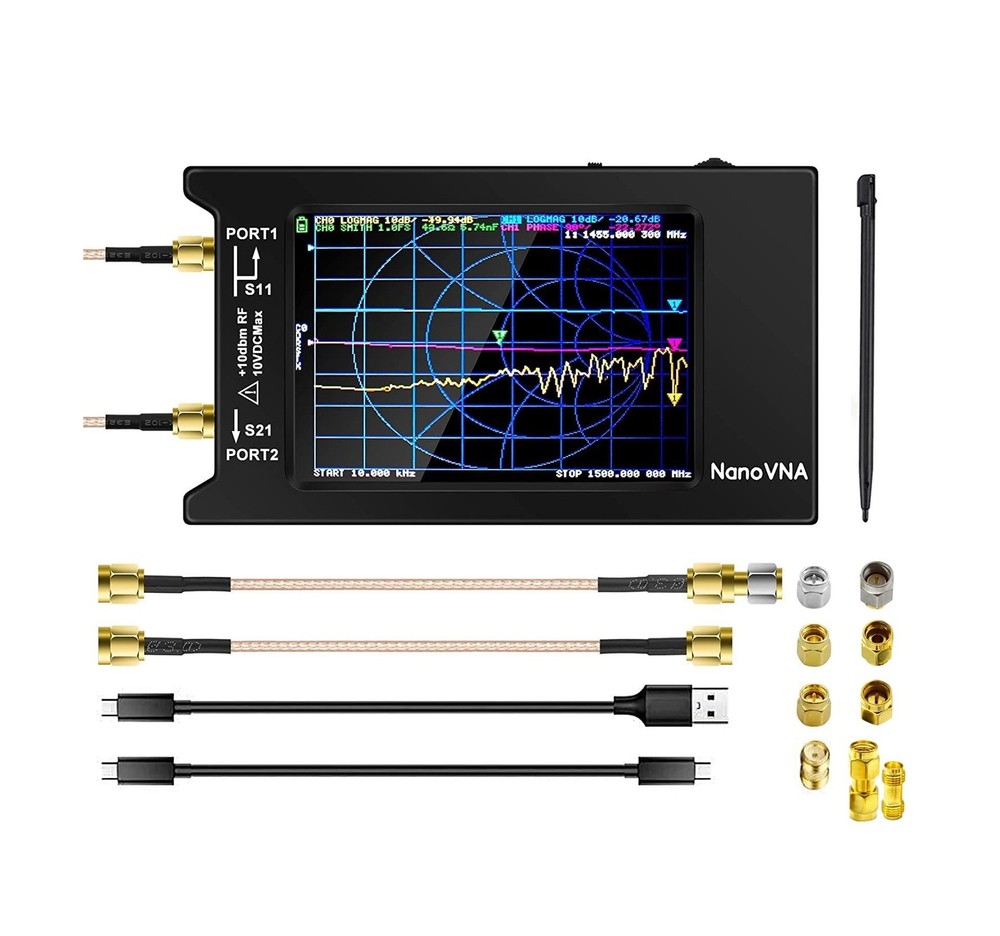 NanoVNA-H4 Vector Network Analyzer with 9 SMA Calibration, Lastest V4.3/V4.2 …
