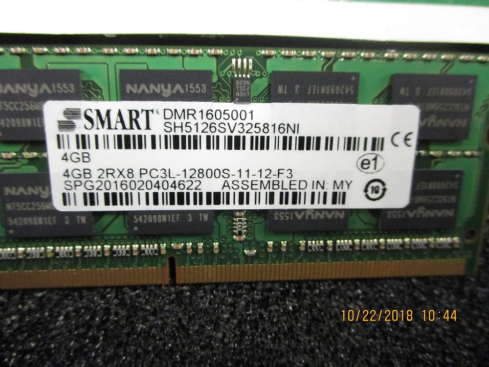 SH5126SV325816NI Smart Modular “512Mx64 (4GB), DDR3, 204-Pin BRAND NEW!