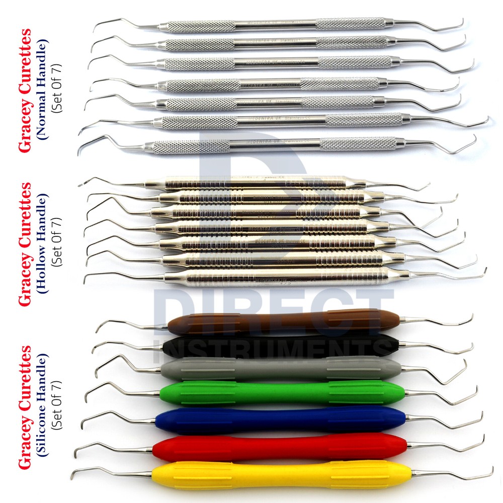 Dental Gracey Curette Hygiene Periodontal Scaling Root Planing Cavity Removal CE