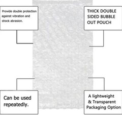Bubble Pouch Out Bags Protective Wrap Pouches 3×5 4×5.5 4×7.5 6×8.5 8×11.5 12×15