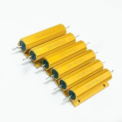 1Pc 0.01Ω to 620KΩ RX24-100W Watt Power Metal Resistor Tube AMP Test Dummy Load