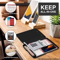 Sooez High Capacity Clipboard with Storage – 14.5″ x 10″ – Black