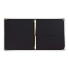 Classic Leather 3 Ring Binder Portfolio, Executive Presentation, 0.5 Inch, Holds