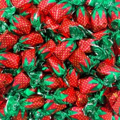 Arcor Strawberry Filled Bon Bons | 1 Pound 0.49 Ounce (Pack of 1), Red, green