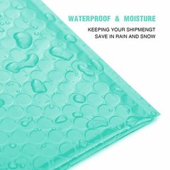 500 pcs Teal Poly Bubble Padded Envelopes Self-Sealing Mailers 6X10 (Inner 6×9)