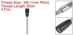 4pcs M6 Crank Handle Grip Lathe Machine Revolving Clamping Handles 115mm Length