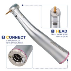 Dental 1:5 Increasing Fiber Optic Contra Angle Red Ring Fit NSK Ti Max Z95L USA
