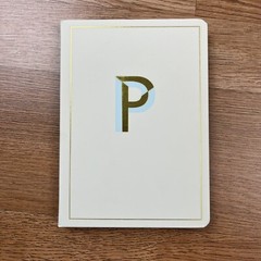 Opalhouse Monogram P Journal 5″x 7″ College Ruled Cream 96 Sheets NEW