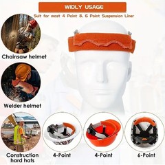 2-30* Universal Safety Helmet Sweatband Washable Cotton Hard Hat Liner Accessory