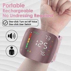 LED Digital Wrist Blood Pressure Monitor BP Cuff Gauge Test Machine