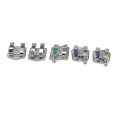 Dental Orthodontic Brackets Metal Roth MBT 018 022 345 Hook Mini Braces MIM Twin