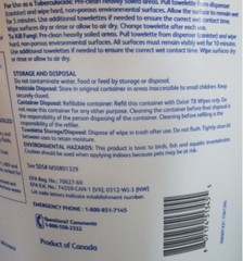 4 Diversey Oxivir Tb LARGE Hospital Wipes 11×12″ (28x30cm) 160 Wipes w/Container