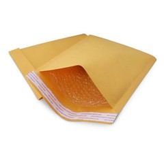 100#7 14.25×20 Kraft Paper Bubble Padded Envelopes Mailers Case 12.5×19, Gold