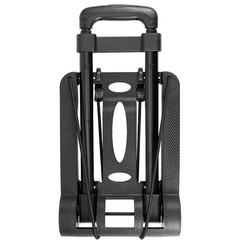 Folding Hand Truck 55 Lbs 25 KG Heavy Duty Utility Cart 2 Wheels Black Dolly