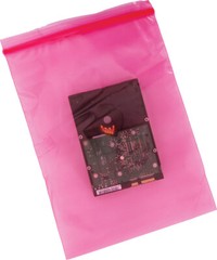 Antistatic Pink 4-Mil Zip Seal HEAVY-DUTY Static Reclosable Top Lock Bags