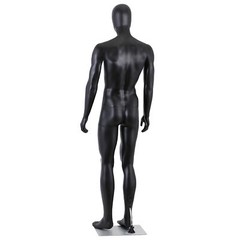 Male Mannequin Dress Form 73″ Adjustable Mannequin Full Body Stand w/Base Black