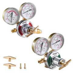 VEVOR Oxygen Acetylene Regulator Set Oxy-Acetylene Welding Gas Gauges T-Handle